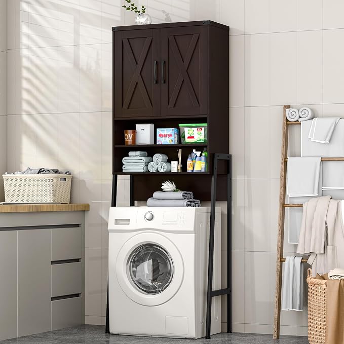 Vabches Over The Toilet Storage Cabinet, Farmhouse Over Toilet Storage Cabinet - Image 7