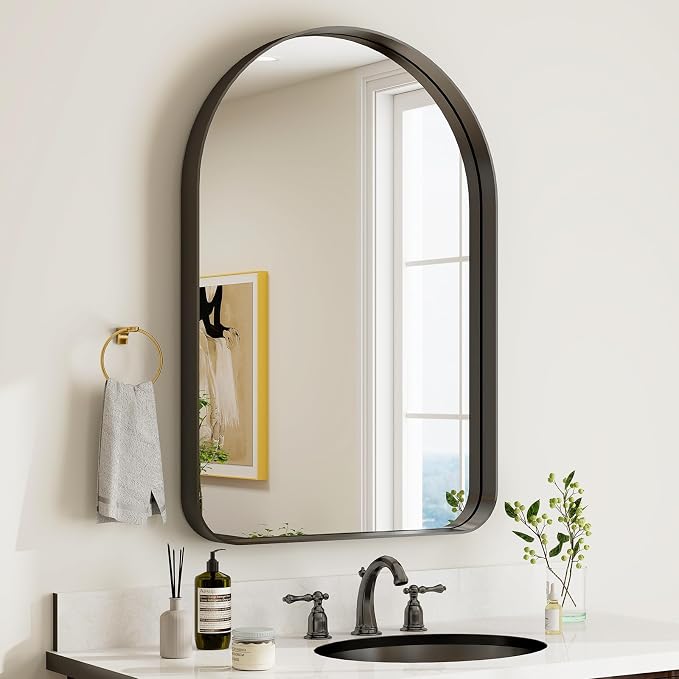 GLSLAND 20”x30“ Arched Bathroom Mirror - Image 2