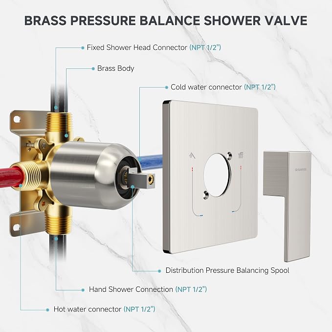 SR SUN RISE Shower Faucet Set & System - Image 8