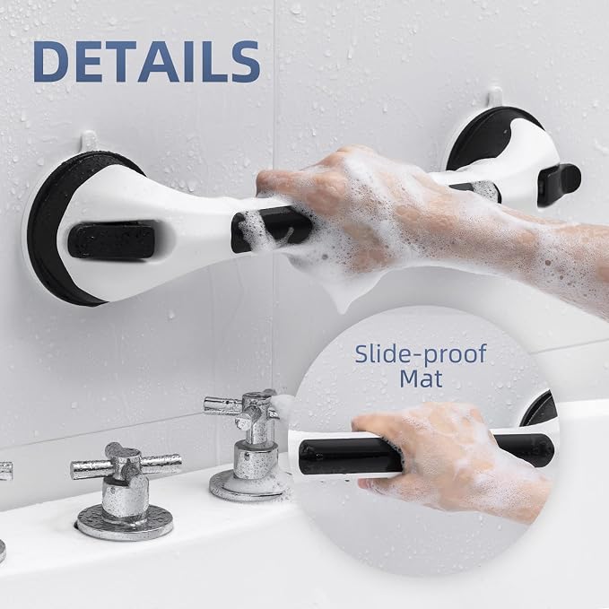 Shower Grab Bar Suction Cup 17 inch, Grab Bars - Image 6