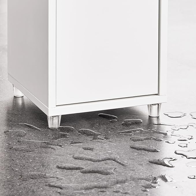 SoBuy Bathroom Narrow Storage Cabinet Skinny Tall Unit - Image 9