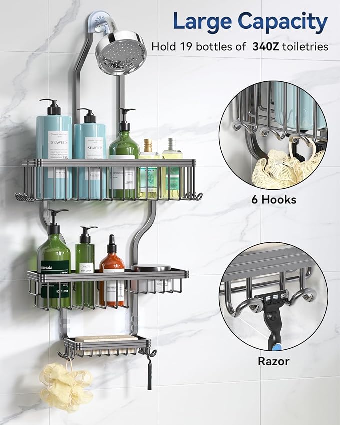 YASONIC Shower Caddy Hanging - Image 2