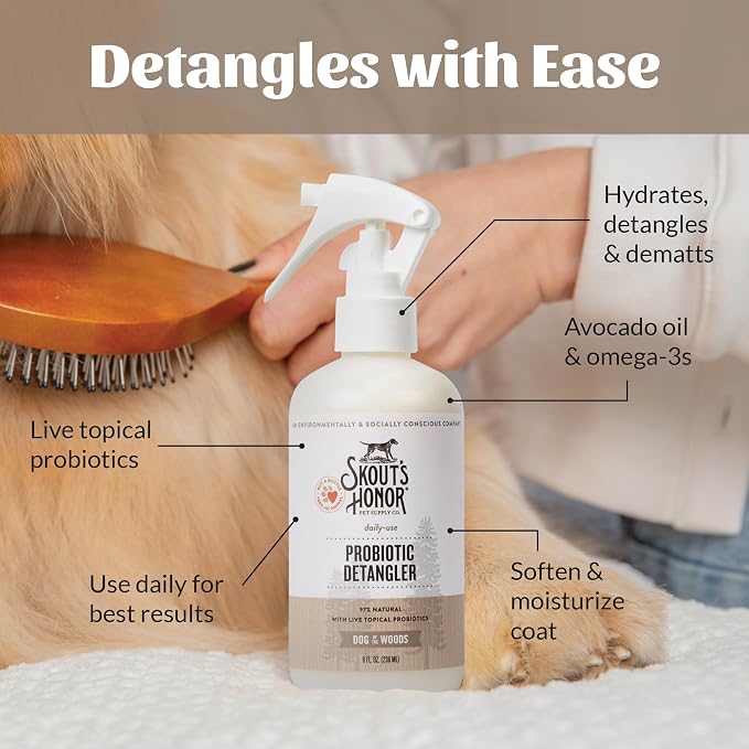 Skout's Honor Probiotic Pet Detangler Spray - Image 6
