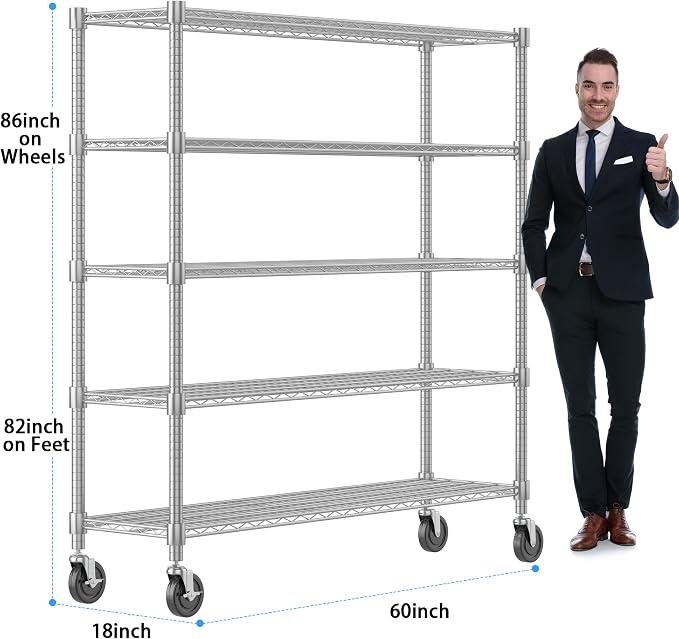 Homdox Heavy Duty Metal Shelves - Image 3