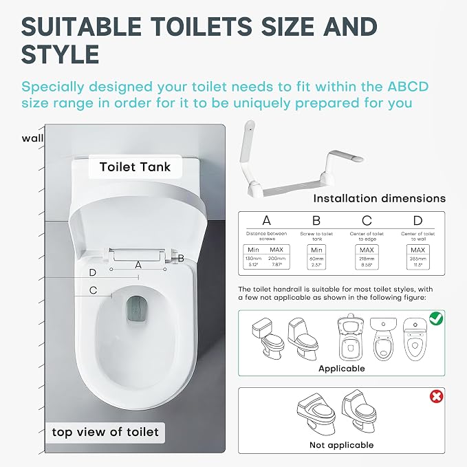 Toilet Safety Rails for Seniors - Image 3
