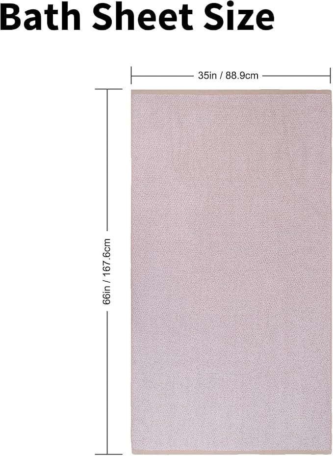 Everplush Diamond Collection Extra Large Bath Sheet Towel – 1 PK, Super Soft & - Image 2