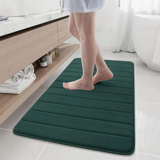 Buganda Memory Foam Bath Mat, Ultra Soft and Non-Slip Bathroom Rugs, Water by Buganda