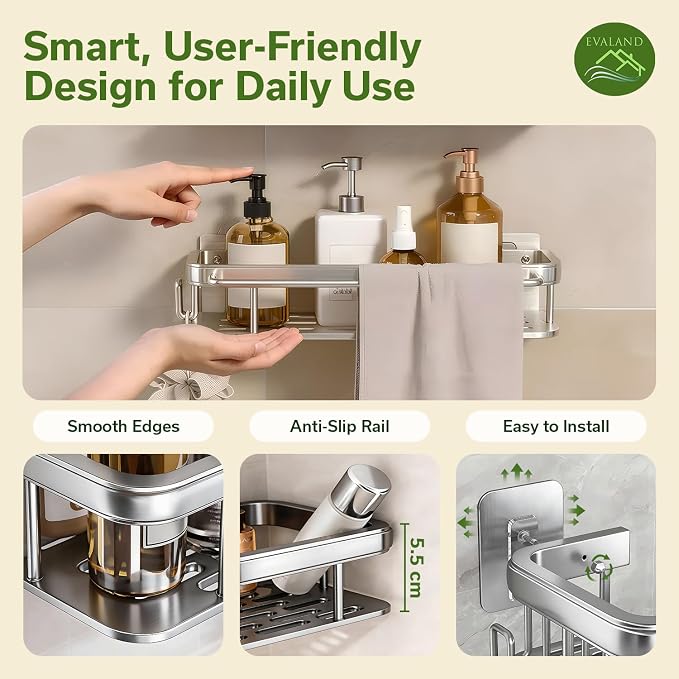 Shower Caddy Adhesive 2Pack - Image 5