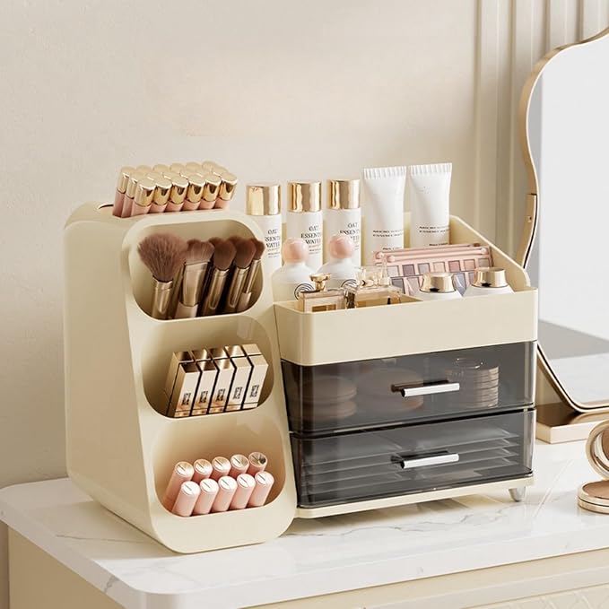 Makeup Organizer with Drawers for Vanity, Spacious Cosmetic Display Case - Image 4
