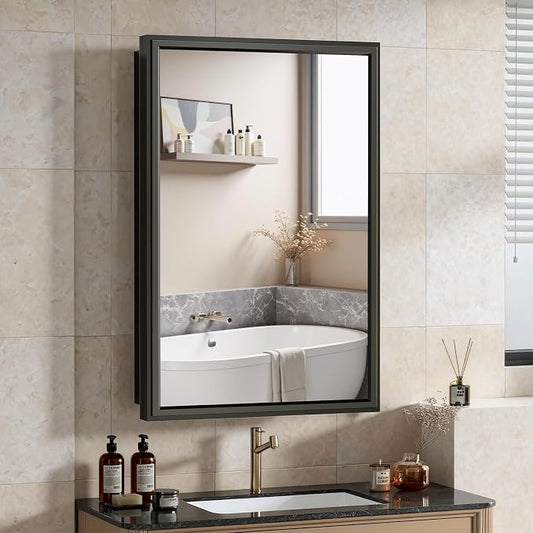 16x24 Inch Medicine Cabinet Mirror by BOHMIROO