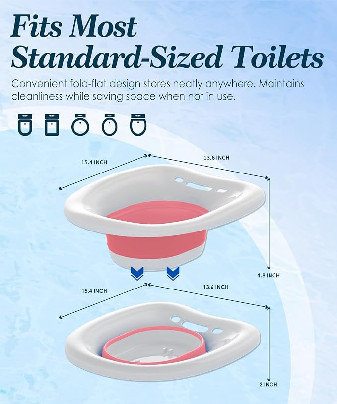 Sitz Bath, Sitz Bath for Toilet Seat, Postpartum Essentials and Hemorrhoids - Image 4