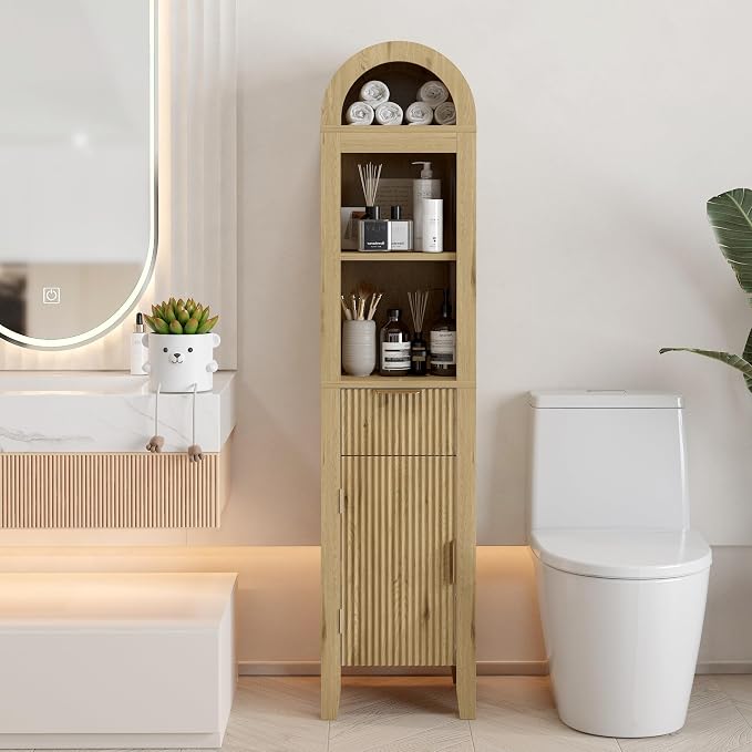 64.2" Arched Bathroom Storage Cabinet - Image 7