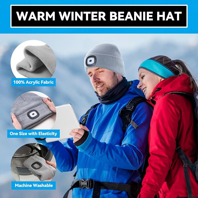 Christmas Stocking Stuffers for Men Adults, Beanie Hats - Image 5
