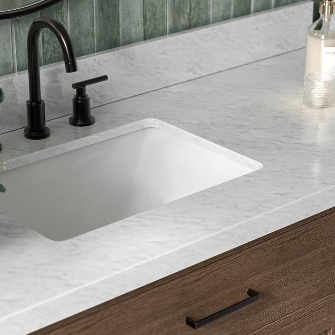 ARIEL Hepburn 61 Inch Single Rectangle Sink Bathroom Vanity - Image 3