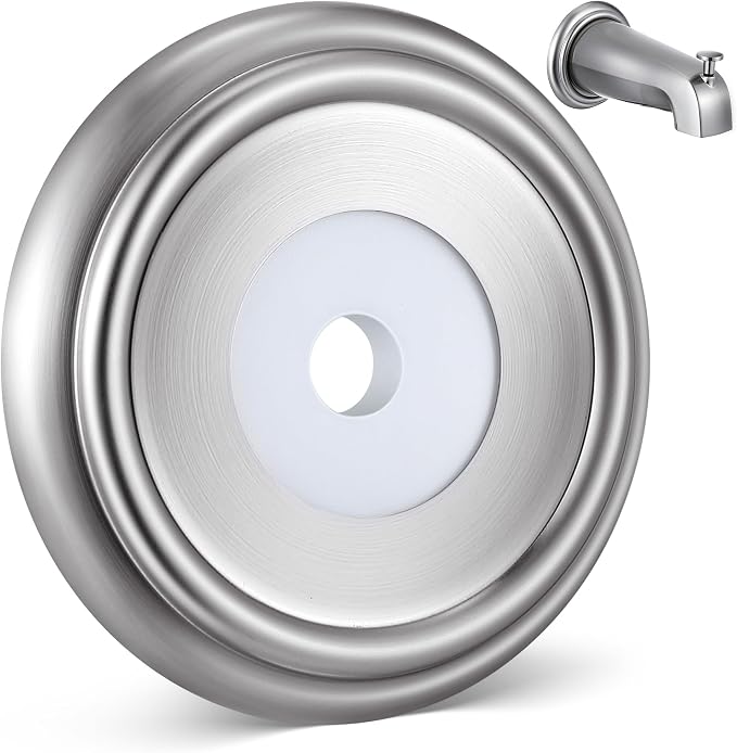 Dreyoo Metal Tub Spout Cover Ring, Bathtub Spout Trim Plate Ring by Dreyoo
