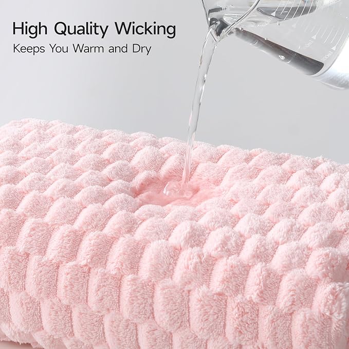 REDKISS Microfiber Bath Towels Set of 4-27x55 Inch Large Waffle Bath Towels - Image 6