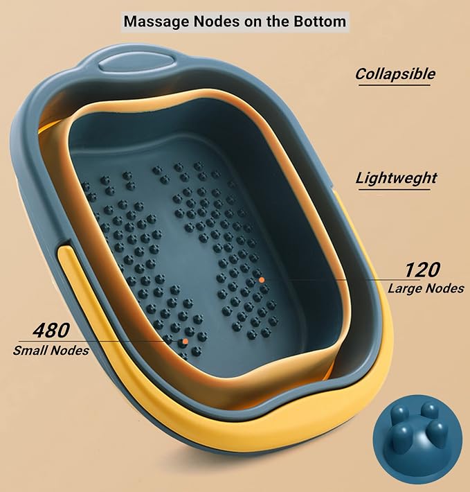 Collapsible Foot Tub Feet Soaking Spa Bath - Image 5