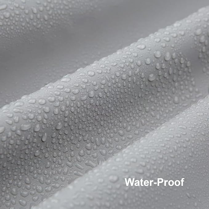 Grey Shower Curtain Liner, PEVA Shower Liner - Image 2