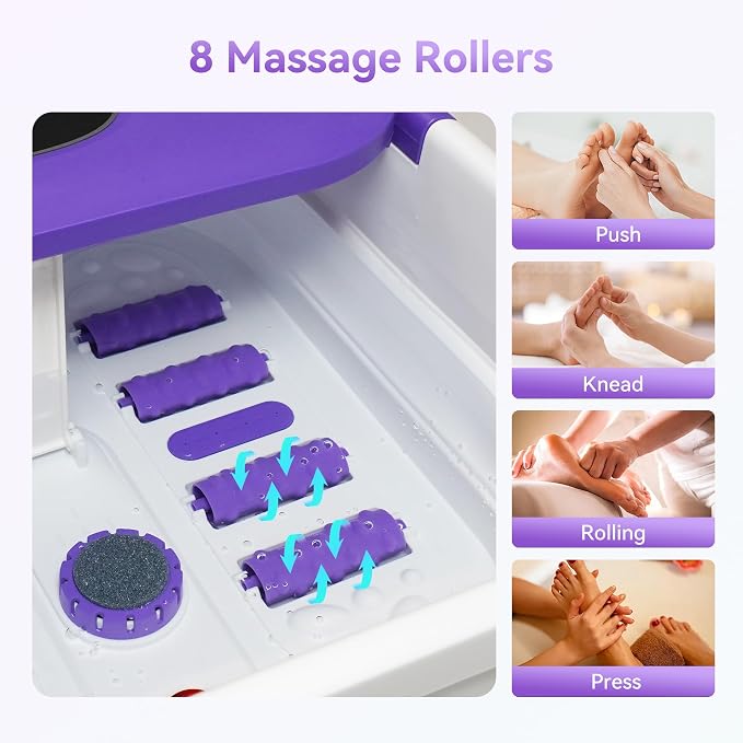 Foot Spa Bath Massager with Heat, Collapsible Foot Massager Spa Soaking Tub - Image 4