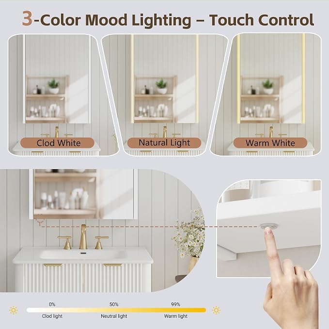 Lighted Bathroom Medicine Cabinet - Image 4