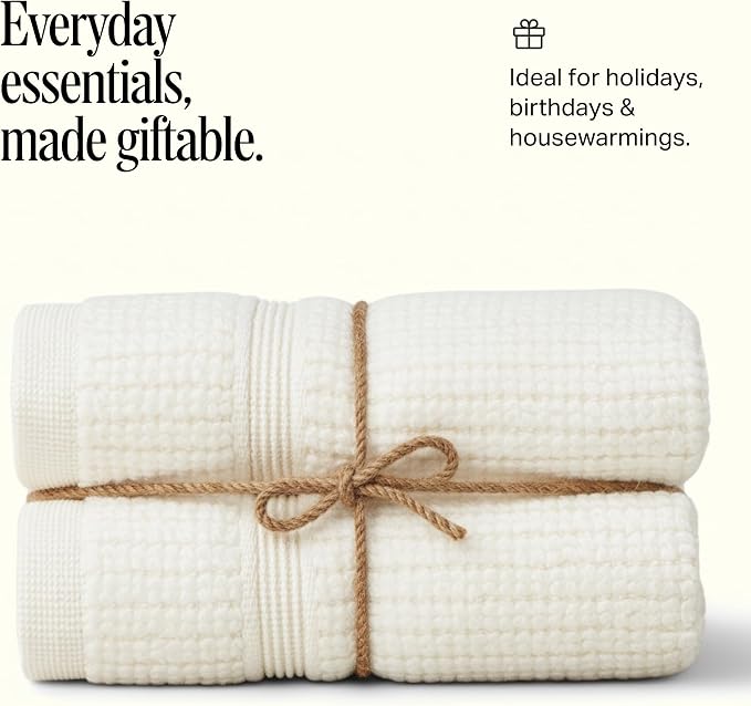 Preston Lane Douro Washcloth Set – 2 Pack Luxury Cotton Towels, Ultra Soft & - Image 5