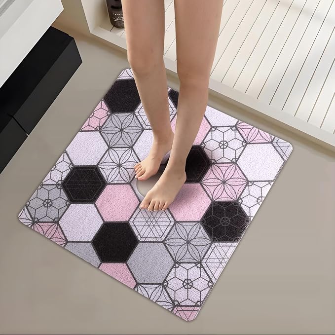 Square Shower Mat 23x23 Inch Non-Slip by Unknown