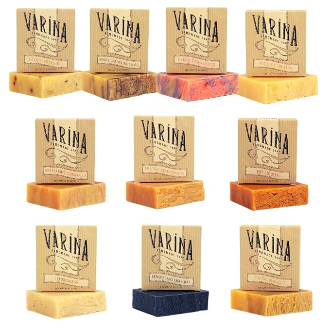 Natural Citrus Variety Bar Soap by VarinaHandmadeSoap