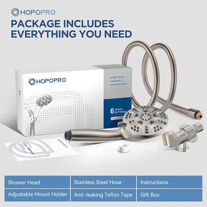 6-Mode High Pressure Handheld Shower Head - Image 8