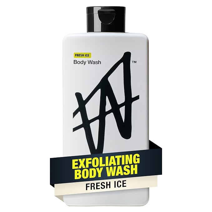 W By Jake Paul Body Wash for Men, Exfoliating Shower Gel by W