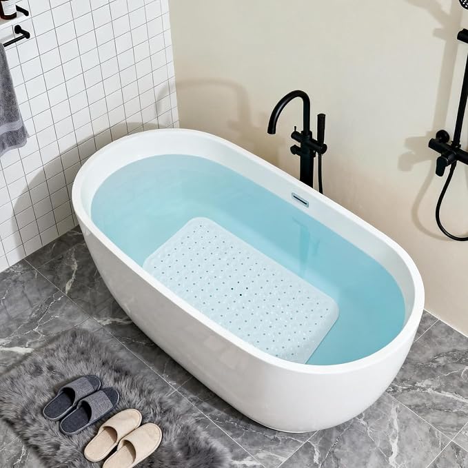 Anti-Slip Bathtub Shower mat, 27.5×14.5（Approximately 70×37cm） inch Soft - Image 4