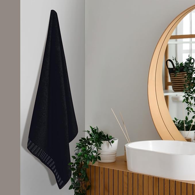 Cotton 2 Pack Oversized Bath Towel Set 28x55 inches, Large Bath Towels - Image 3