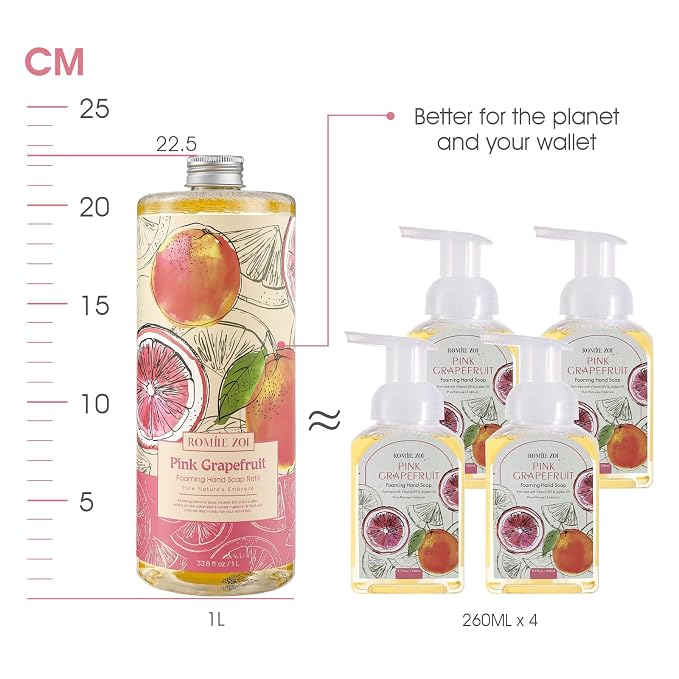 ROMIIE ZOI Foaming Hand Soap Refill Gift Set – 3 Pack *33.8 Fl Oz - Image 5