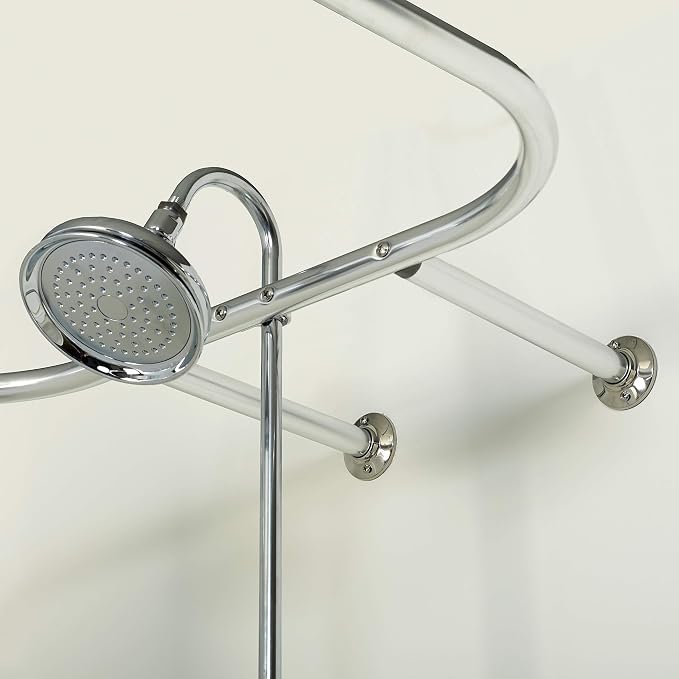 Zenna Home Rustproof Round Shower Curtain Rod - Image 4