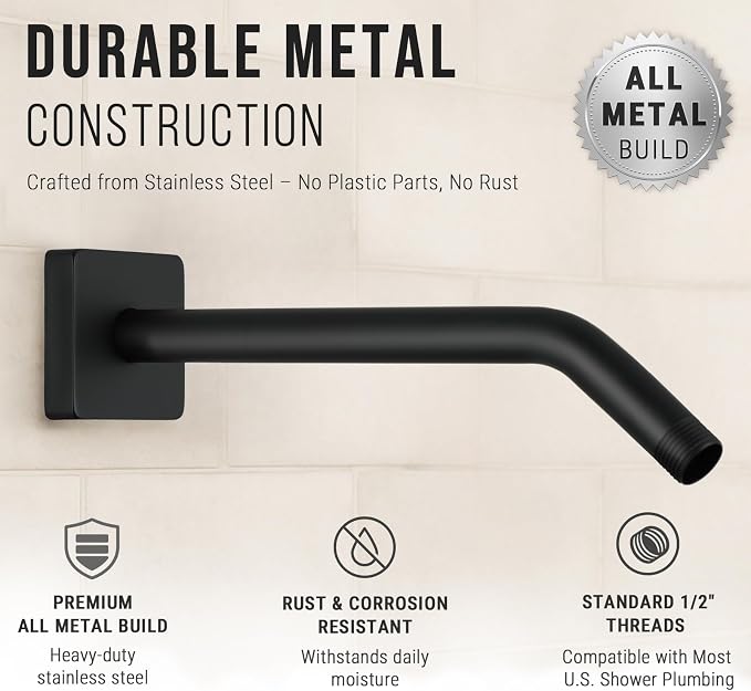 G-Promise All Metal 10-Inch Shower Arm - Image 5