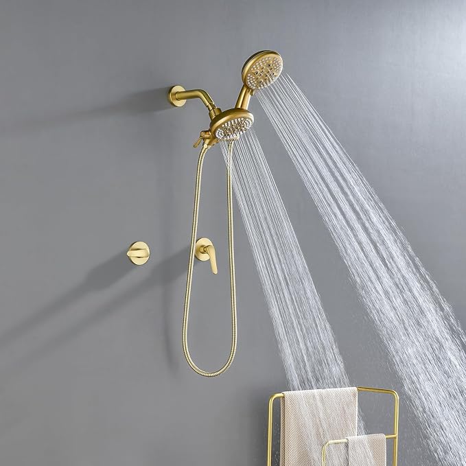 2 Handle Shower Faucet Shower System Complete 2 in 1 Shower Combo Set - Image 7