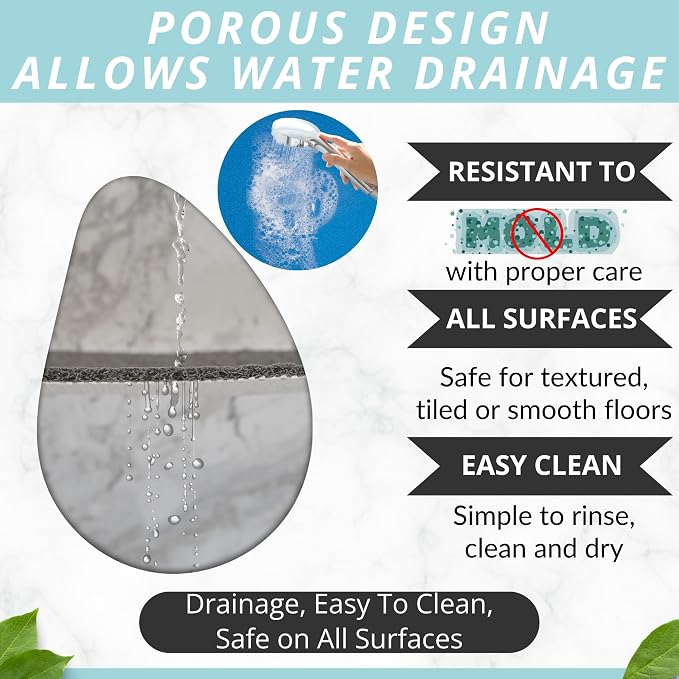 Enkosi Loofah Shower Mat Non-Slip - Image 5