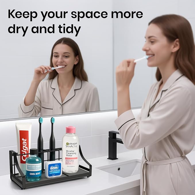 BOTEMY Toothbrush Holder with Instant Drying Stone - Image 7