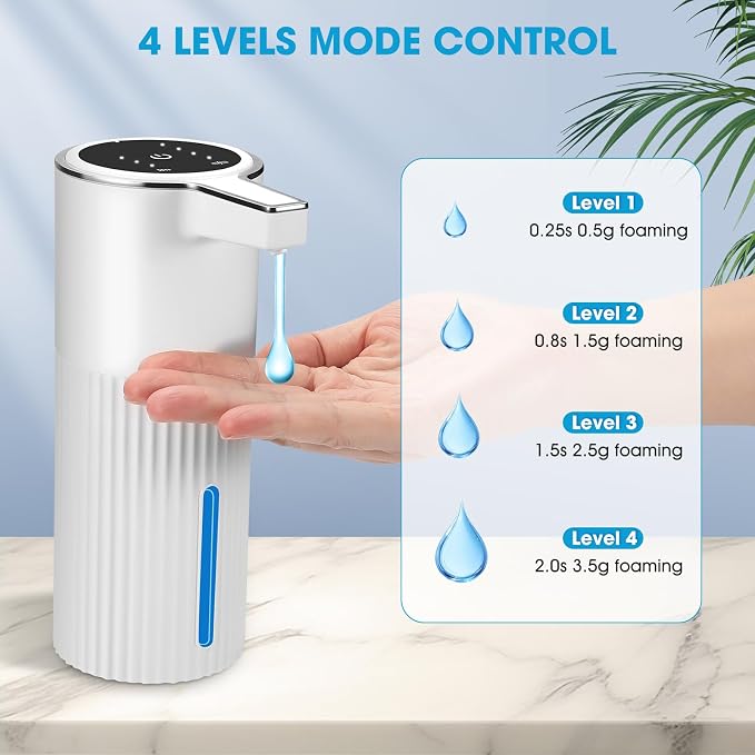 2 Pack Touchless Automatic Liquid Soap Dispenser, 13.5oz Smart Sensor Hand Wash - Image 5