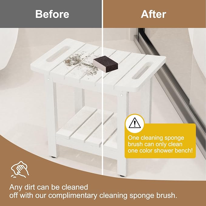 HIPS Shower Benches for Inside Shower, Shower Stool - Image 4