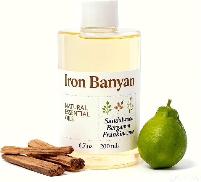 Sandalwood Bergamot Frankincense Essential Oil Blend 200ML by Iron+Banyan