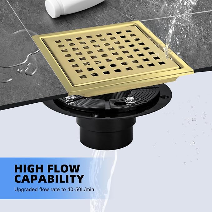 morefine Gold Shower Drain 6 inch - Image 3