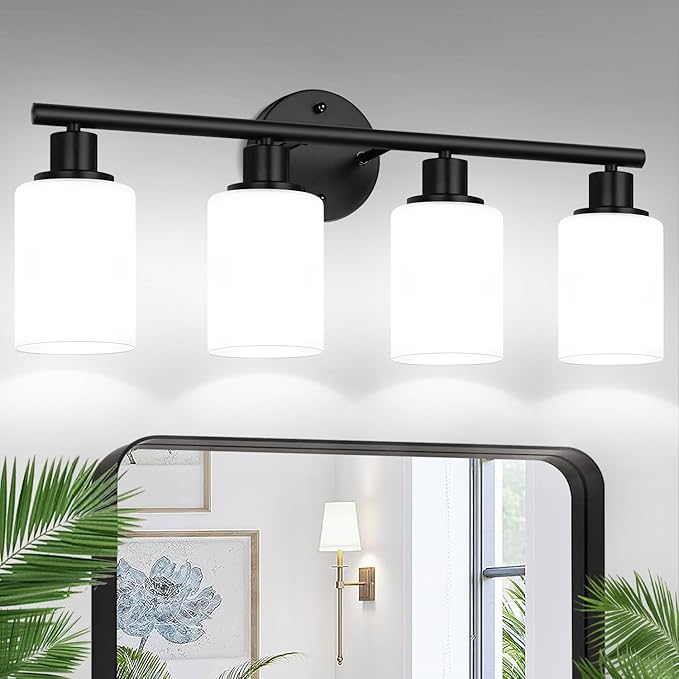 4-Light Bathroom Light Fixtures, Bathroom Wall Lamp by Zarbitta