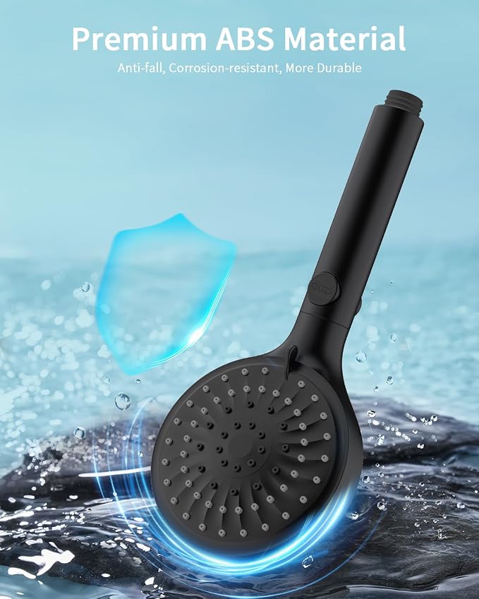 FASDUNT Shower Head with Handheld, High Pressure Handheld Shower Head with 80" - Image 7