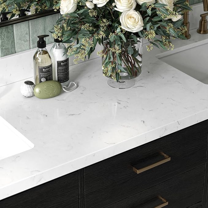 ARIEL Hepburn 72 Inch Double Rectangle Sink Bathroom Vanity - Image 3
