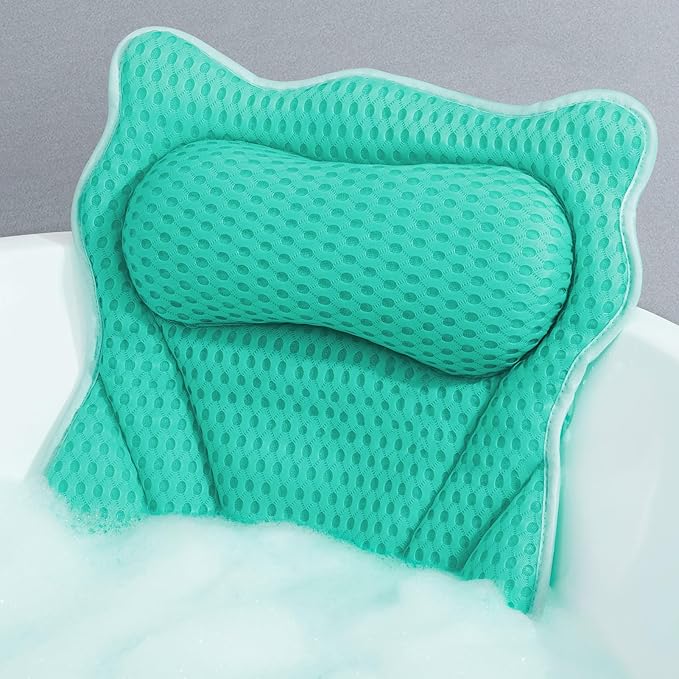Bath Pillow, Bath Pillows for Tub Neck and Back Support, Soft 4D Air Mesh by MTDLYICE