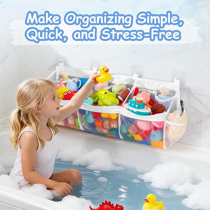 Criusia Extra Large Bath Toy Organizer - Image 6