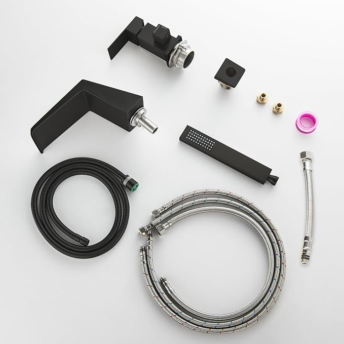 LIWEIKE Black Roman Tub Faucet - Image 8
