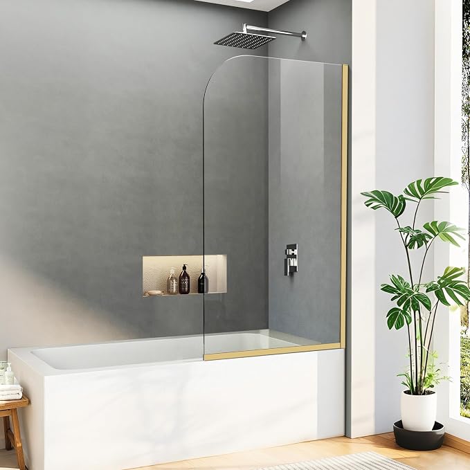 Bathtub Shower Glass Panel, Simple Shower Door Panel Easy to Install - Image 5