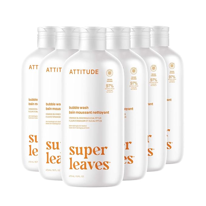 ATTITUDE Bubble Bath, EWG Verified, Plant and Mineral-Based, Dermatologically by ATTITUDE