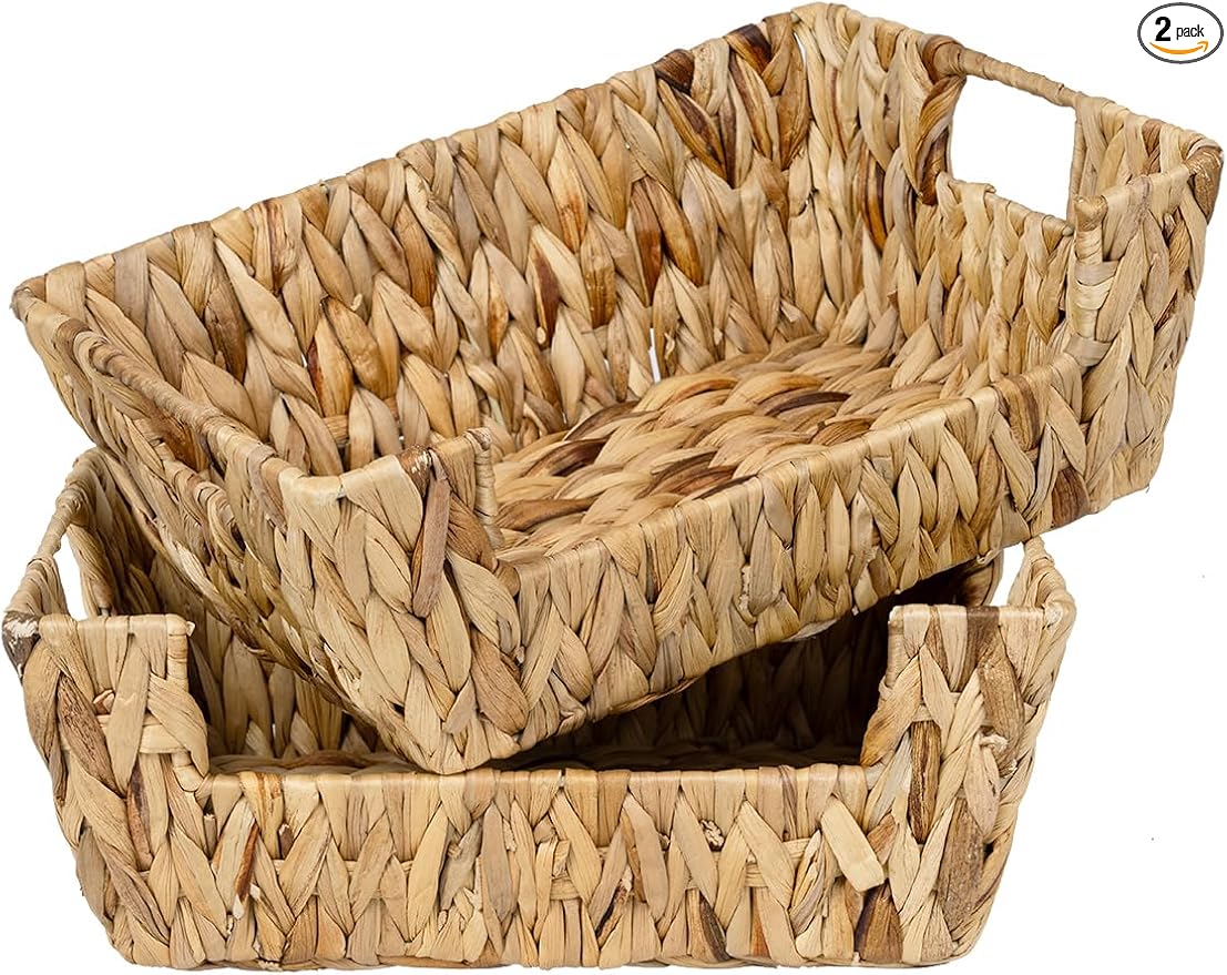 StorageWorks Wicker Basket for Pantry Organizers and Storage, Stackable Water by StorageWorks